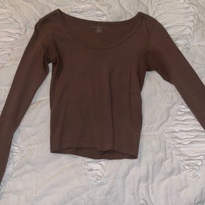 brown brandy melville top